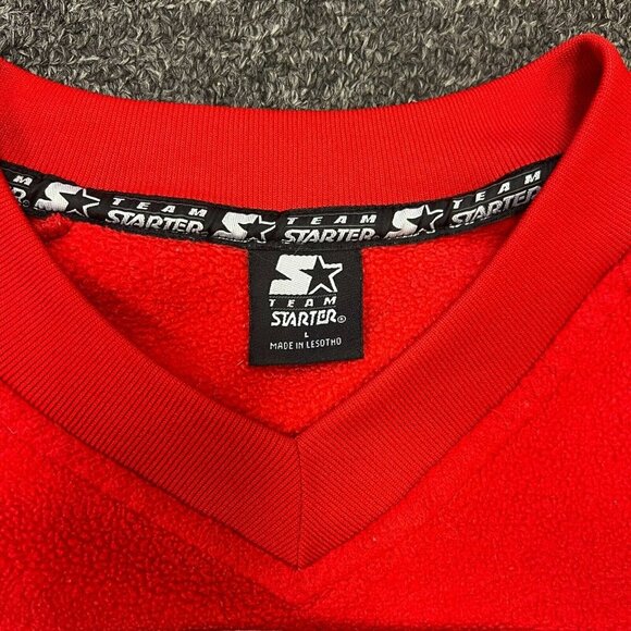 Vintage 90s Y2K Starter Team Ohio State Buckeyes OSU Pullover Fleece Sweatshirt - Picture 5 of 15